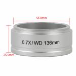 Eakins Trinocular Stereo Microscope WD 0.5X 0.7X 2.0X Auxiliary Objective Lens Barlow Lens For Nikon