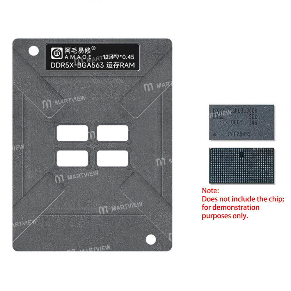 amaoe ddr5x-bga563-bga-reballing-stencil-platform-set-for-steam-deck-handheld-gaming-console-ram-k3k