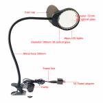 3-10X USB Portable Clamp Type Table Magnifying Glass Gripping Magnifier With LED Light