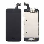 Replacement copy of original iPhone 5c LCD with spareparts home button earphone camera etc black