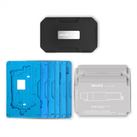 Relife RL-601T 26-in-1 Middle Layer Tin Planting BGA Reballing Platform Set for iPhone X to 16Pro Max / 16e