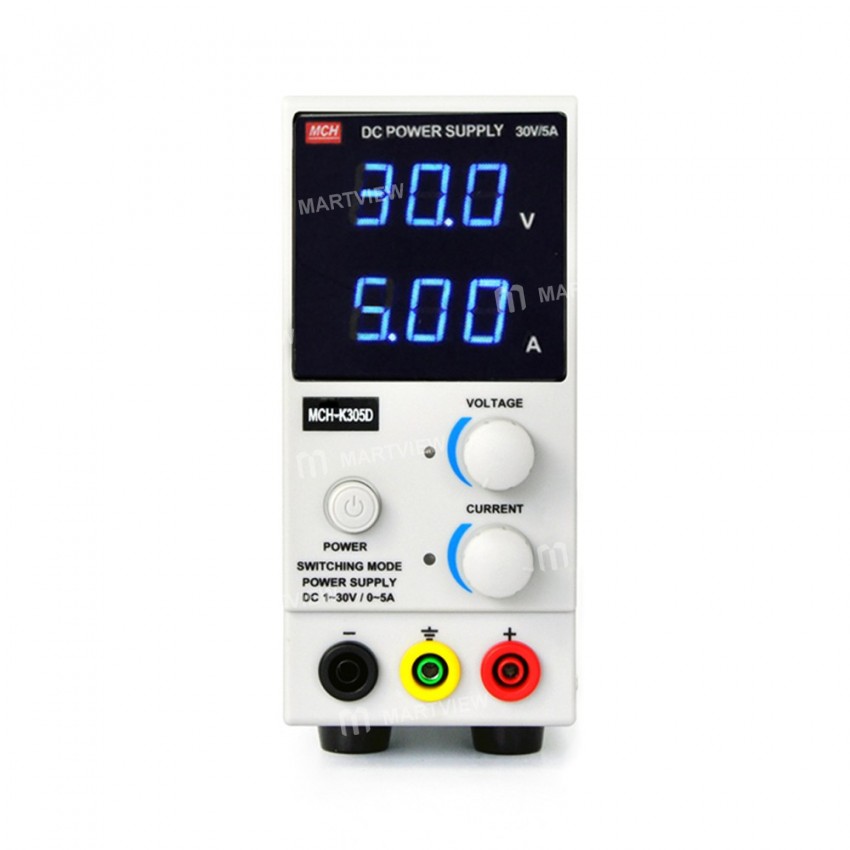 MCH K305D Portable Mini Adjustable 30V 5A Power Supply Digital Display High Precision Current Meter