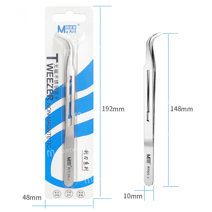 maant ss-j-non-magnetic-stainless-steel-precision-hand-polish-tweezers-6