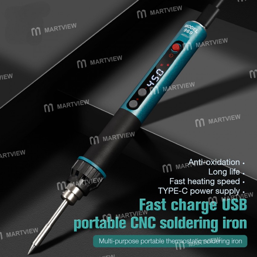 cxg 969-portable-type-c-constant-temperature-cnc-electric-soldering-iron-2