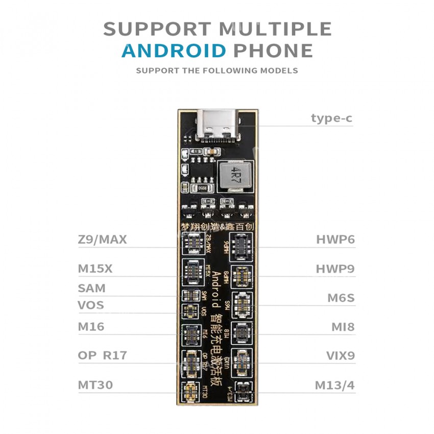Android Disassembly-free Battery Charging Activation Detection Board Suitable for Samsung Huawei Xia