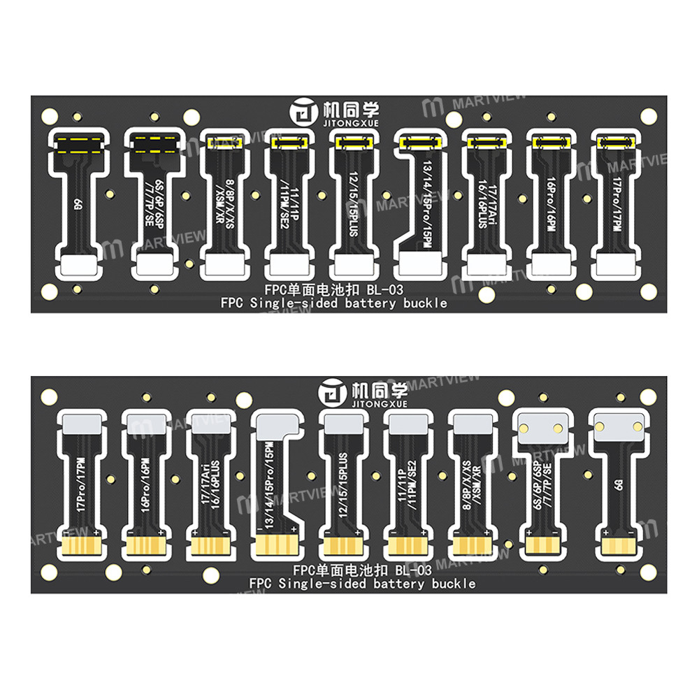 jtx bl-03-power-cable-battery-soft-fpc-connector-supports-iphone-6-to-17-series-1
