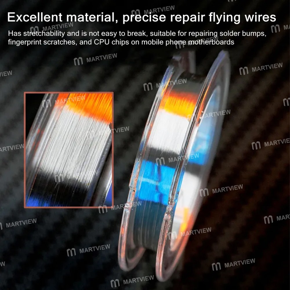 ycs 100m-001mm-silver-flying-wire-for-motherboard-pcb-bga-soldering-repair-5