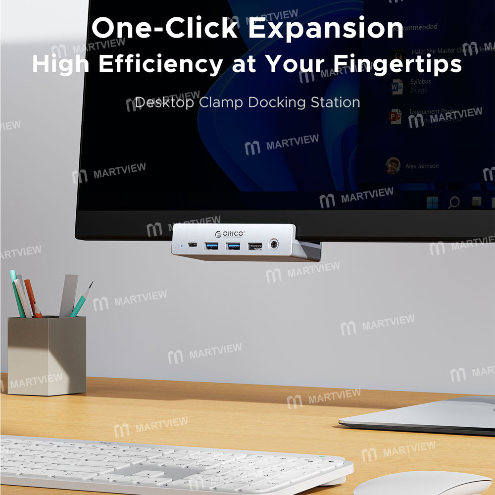 orico mh8p-8-in-1-usb-10gbps-rj45--35mm-headset-jack--4k-hdmi-desktop-clip-on-docking-station-6