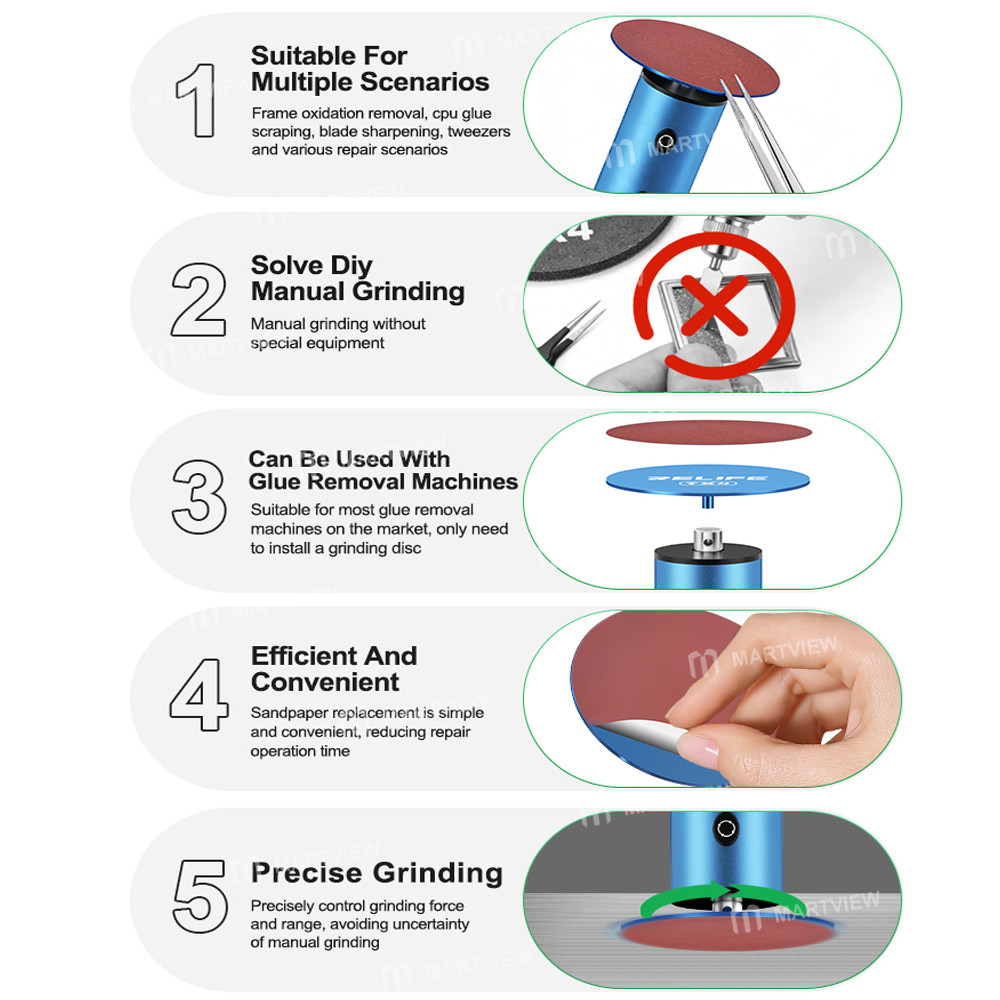 relife tx4-efficient-and-delicate-grinding-disc-kit-used-with-glue-removal-machines-11