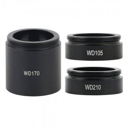 WD105 / 170 / 210 C-Mount Single-barrel Auxiliary Objective for Shortening / Increasing Working Distance
