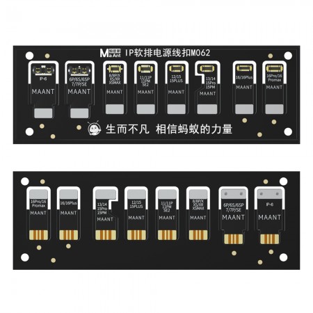MaAnt M062 Mainboard Repair IP Soft Bar Power Supply Cable Clip for iPhone 6 to 16Pro Max