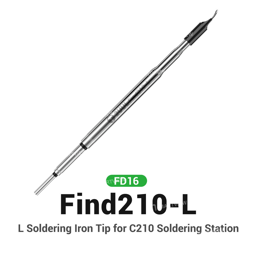 2uul fd16-find210-l-curved-soldering-iron-tip-for-fpc-cables-soldering-repair-compatible-with-210-ha