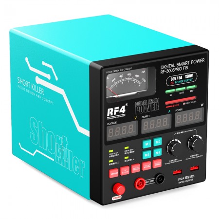 RF4 RF-3005Pro FIS 30V / 5A High Precision Adjustable DC Stabilized Power Supply with Pointer Gauge