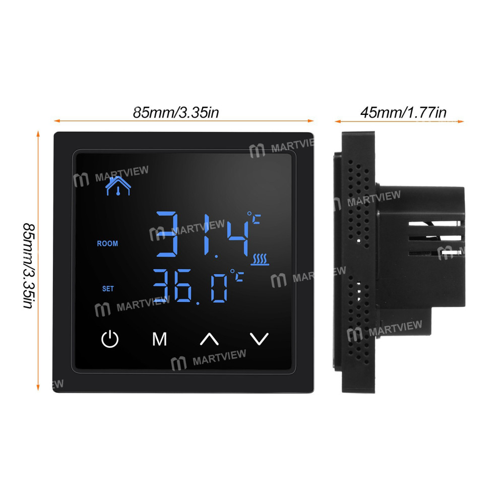 smart thermostat-16a-floor-heating-temperature-controller-with-led-touch-screen-85-265v-electric-hea