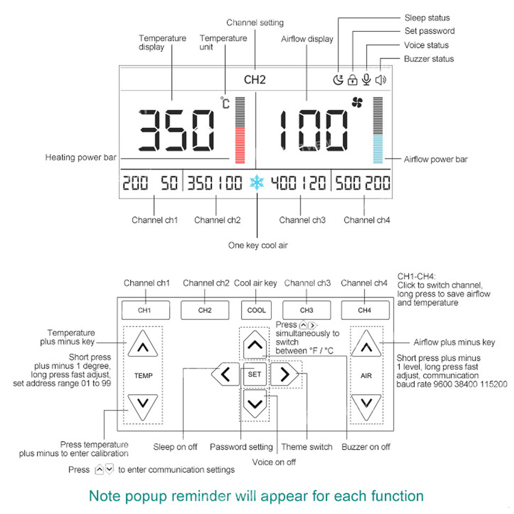 quick 861pro-max-1300w-intelligent-hot-air-rework-station-for-chip-level-repair-pcba-production-supp