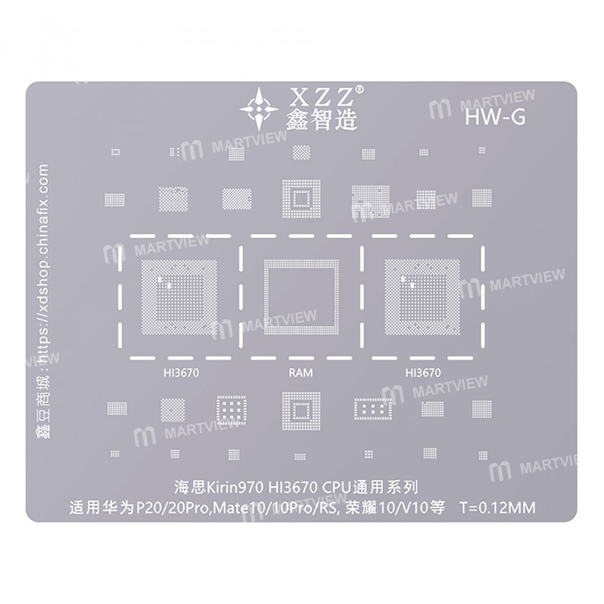 xinzhizao cpu-universal-series-bga-reballing-stencil-set-one-8