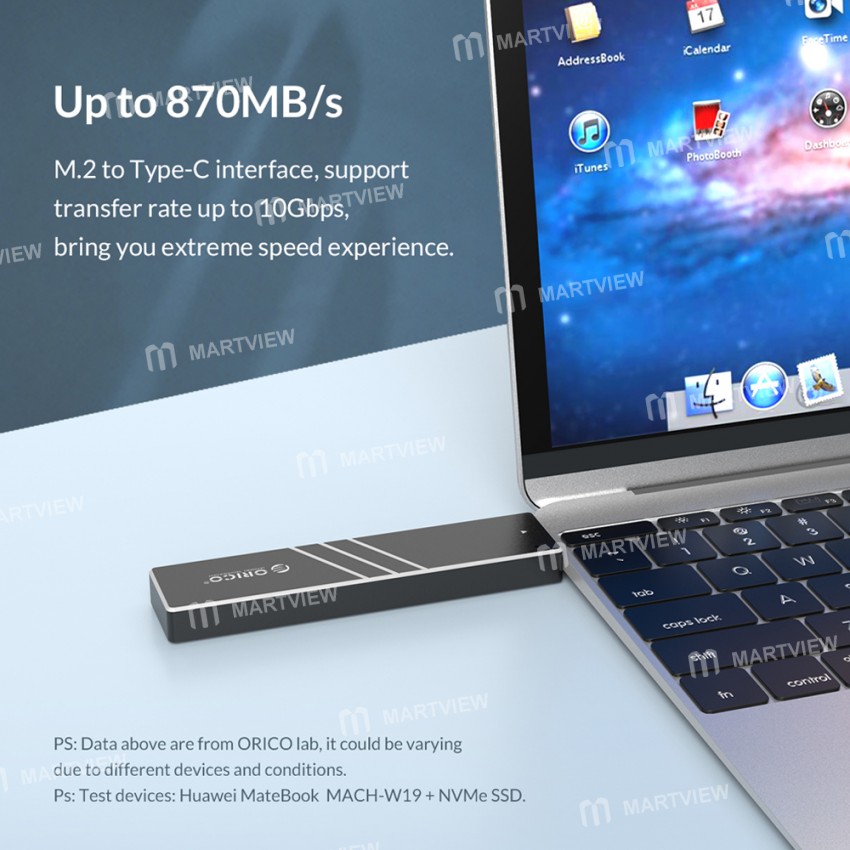 Orico PAM2-C3 Aluminum Alloy NVME M.2 SSD Enclosure