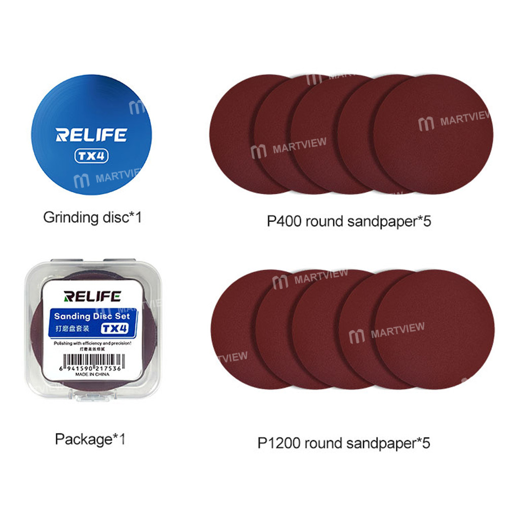 relife tx4-efficient-and-delicate-grinding-disc-kit-used-with-glue-removal-machines-9