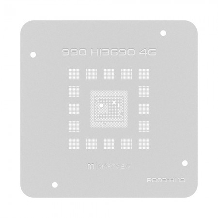 Martview RB03-HI18 CPU BGA Reballing Stencil for Huawei Hisilicon 990 HI3690 4G