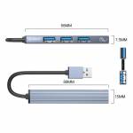Orico AH-A13/AH-A12F Aluminum Alloy 4-Port USB 3.0 HUB OTG Adapter for Laptop/Desktop Computer