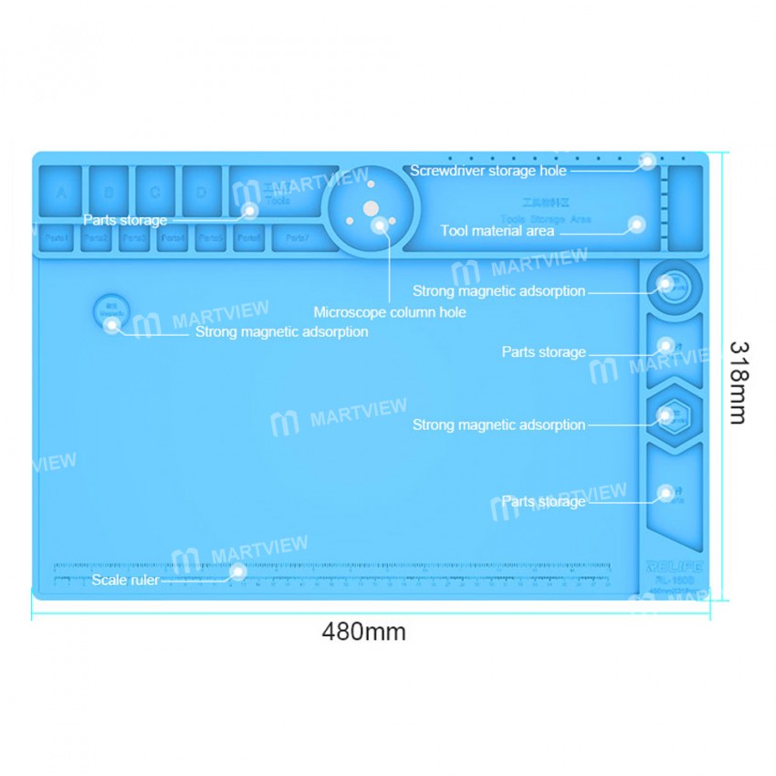 relife rl-160b-microscope-maintenance-aluminum-alloy-mat-5