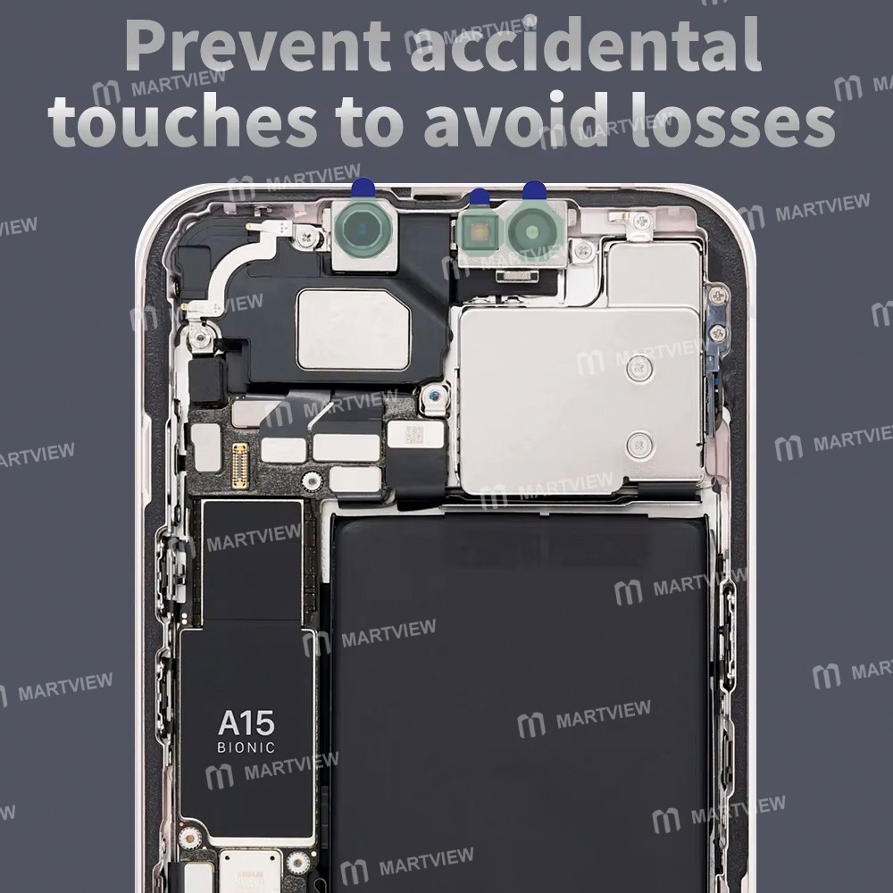 lanrui s3-6mm-12mm-phone-camera-all-round-green-dust-proof-protective-sticker-2