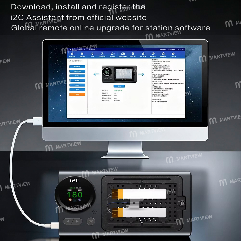 i2c t30-ceramic-heating-intelligent-desoldering-station-for-iphone-x-to-17pm-motherboard-repair-20