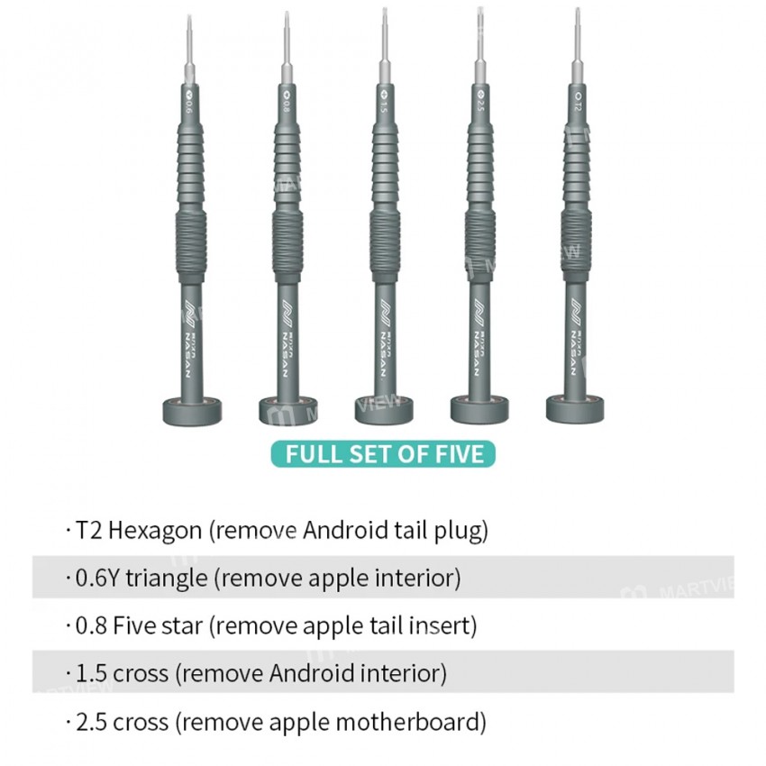 nasan magnetic-precision-non-slip-screwdriver-set-for-mobile-phone-repair-8