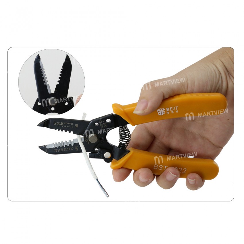 BST-5022  Portable 0.5-1.6mm Multi-function Precision Wire Stripper Pliers