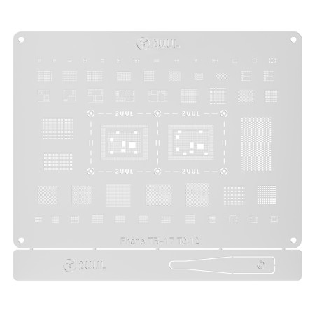 2uul BG03 0.12mm CPU BGA Reballing Stencil for iPhone 17 / Air Series Apple A19 / A19 Pro CPU