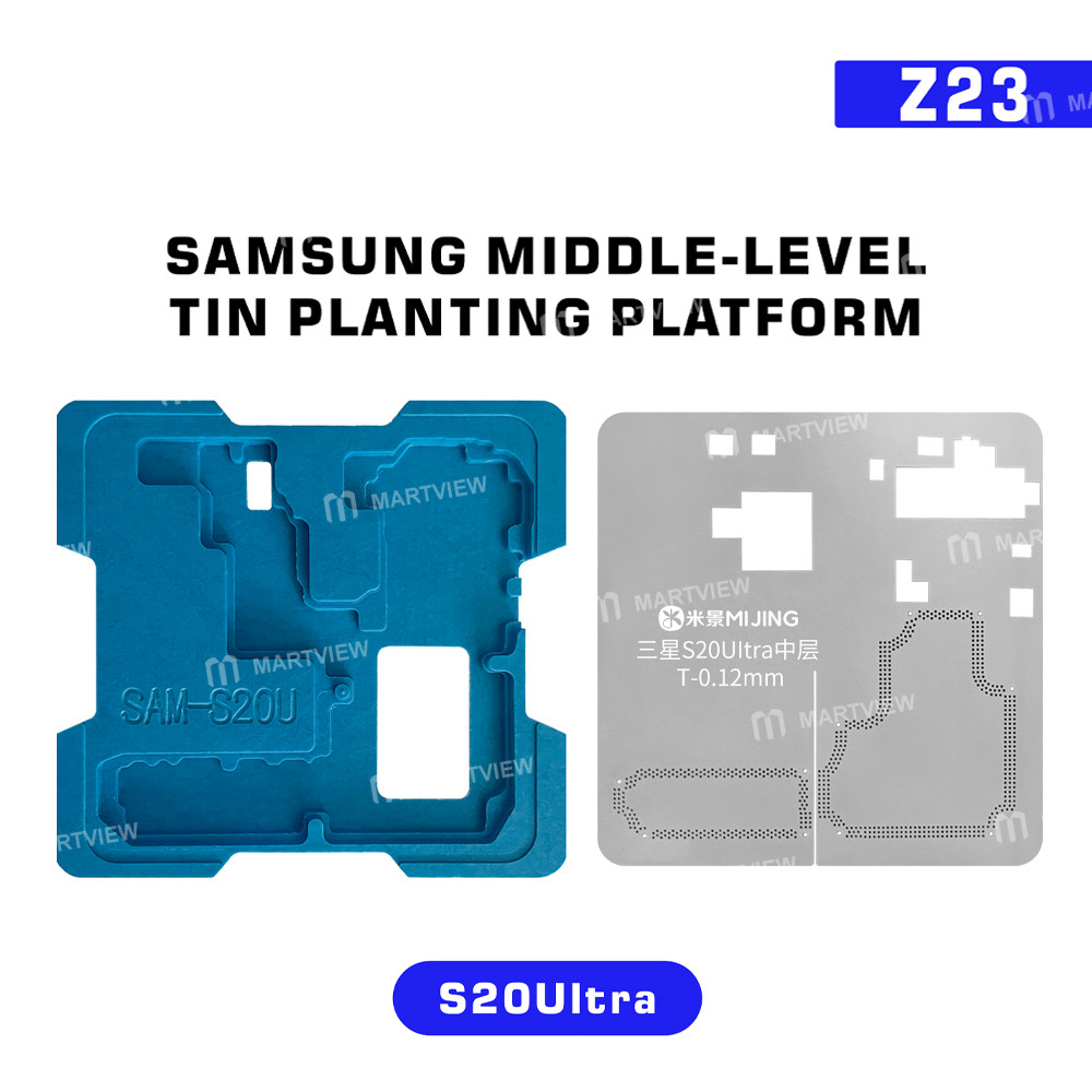 mijing z23-middle-level-tin-planting-bga-reballing-platform-set-for-samsung-galaxy-s20-to-s25-series