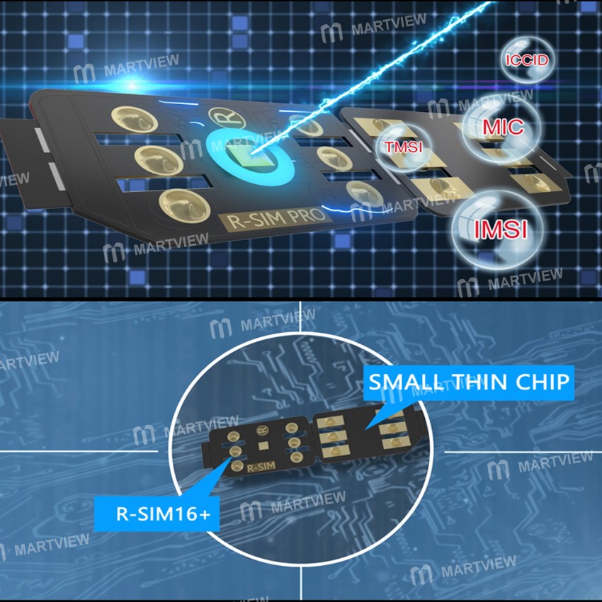Replacement rsim 16 suitable for ios15 5g special unlock card have iccid imsi tmsi mic four unlock m
