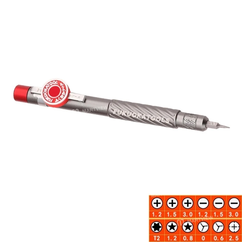 fukuokatool fo-9228-13-in-1-multi-function-mini-pen-shaped-screwdriver-pen-with-6-bits-5