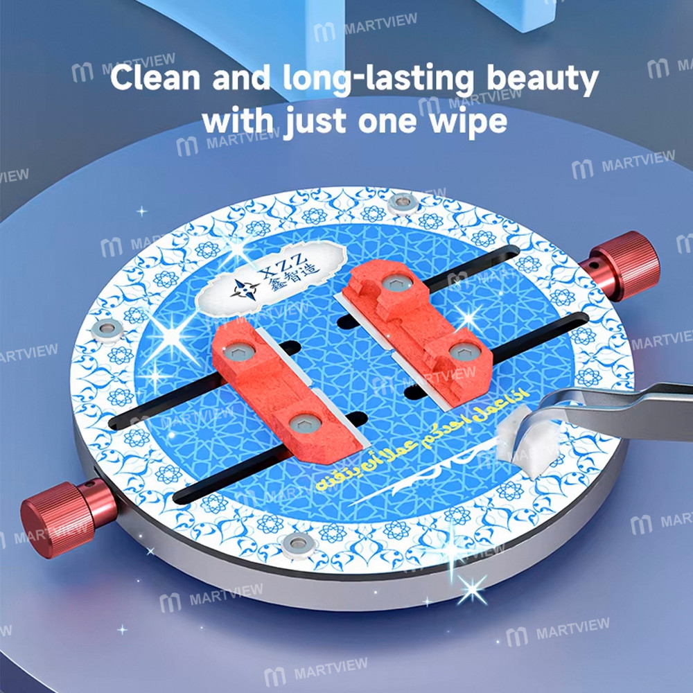 xzz gl-01-round-damping-high-temperature-resistant-tempered-glass-motherboard-chip-repair-fixture-4