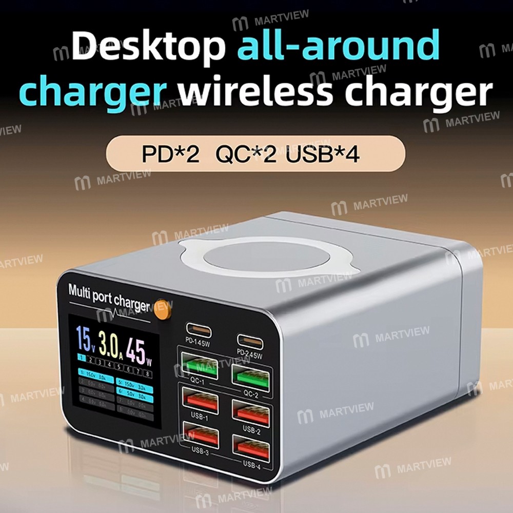 wlx m2-80w-high-power-8-port-digital-desktop-charger-with-wireless-charger-for-phones-laptops-6