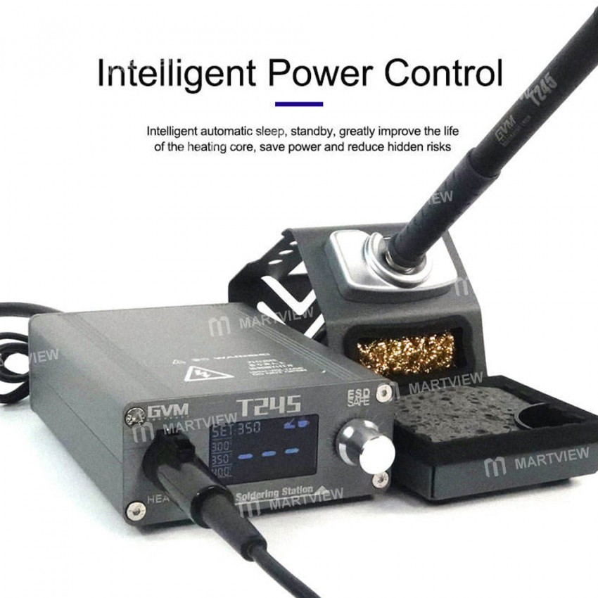 Sunshine GVM T245 130W Automatic Sleep Constant Temperature Soldering Station for Mobile Phone Repai