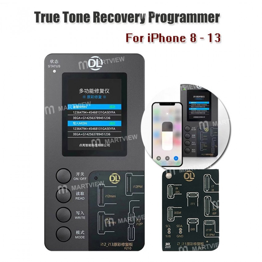 DL F210 Multifunction LCD Original Color Recovery Programmer for iPhone 8~13 / 13 Mini