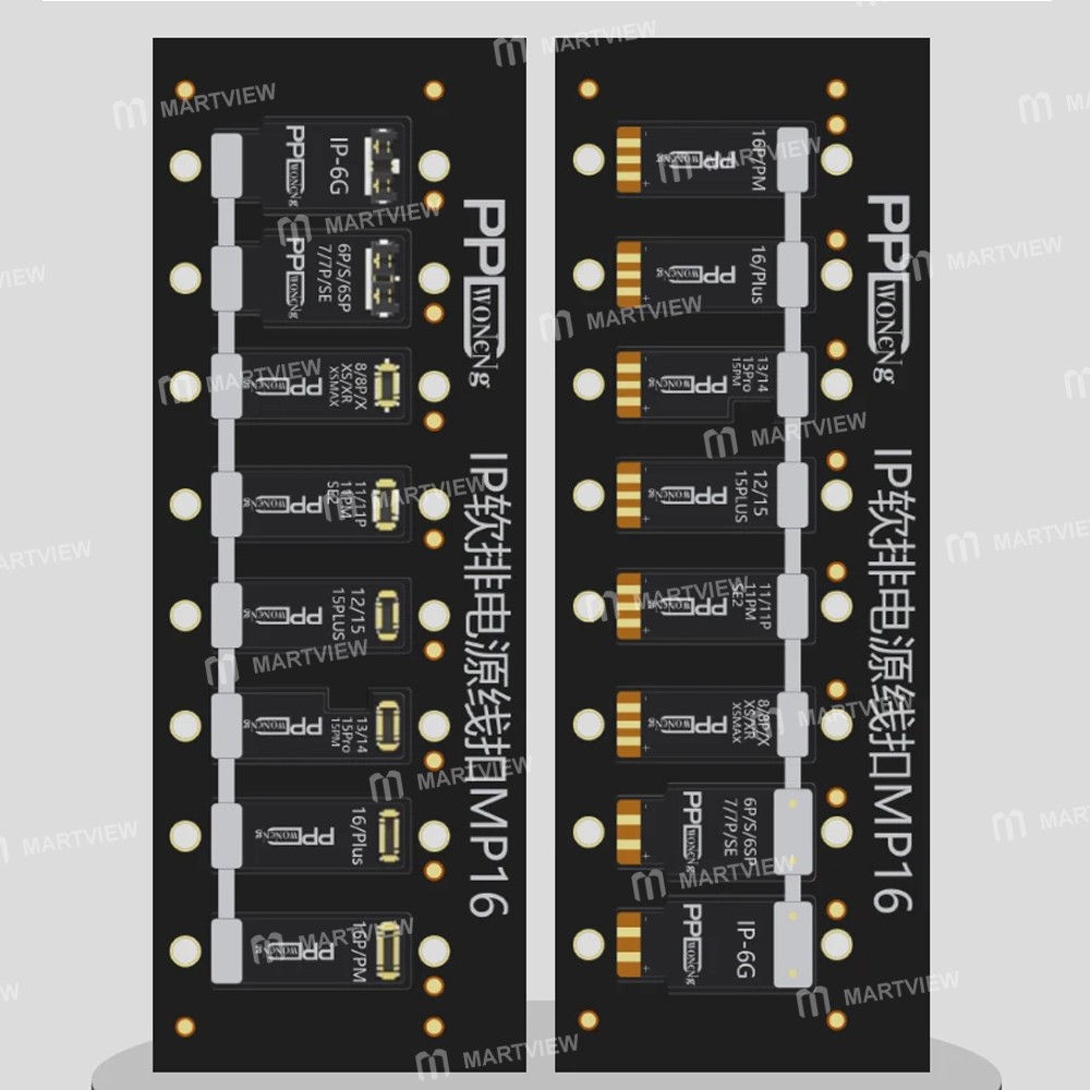 ppd mp16-series-motherboard-pcb-hard-buckle-battery-power-socket-for-iphone-6-to-16pro-max-6