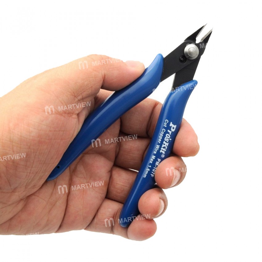 Pro's Kit PM-107C / PM-107F Wear-resistant Precision Thin Knife Oblique Nozzle Cutting Pliers