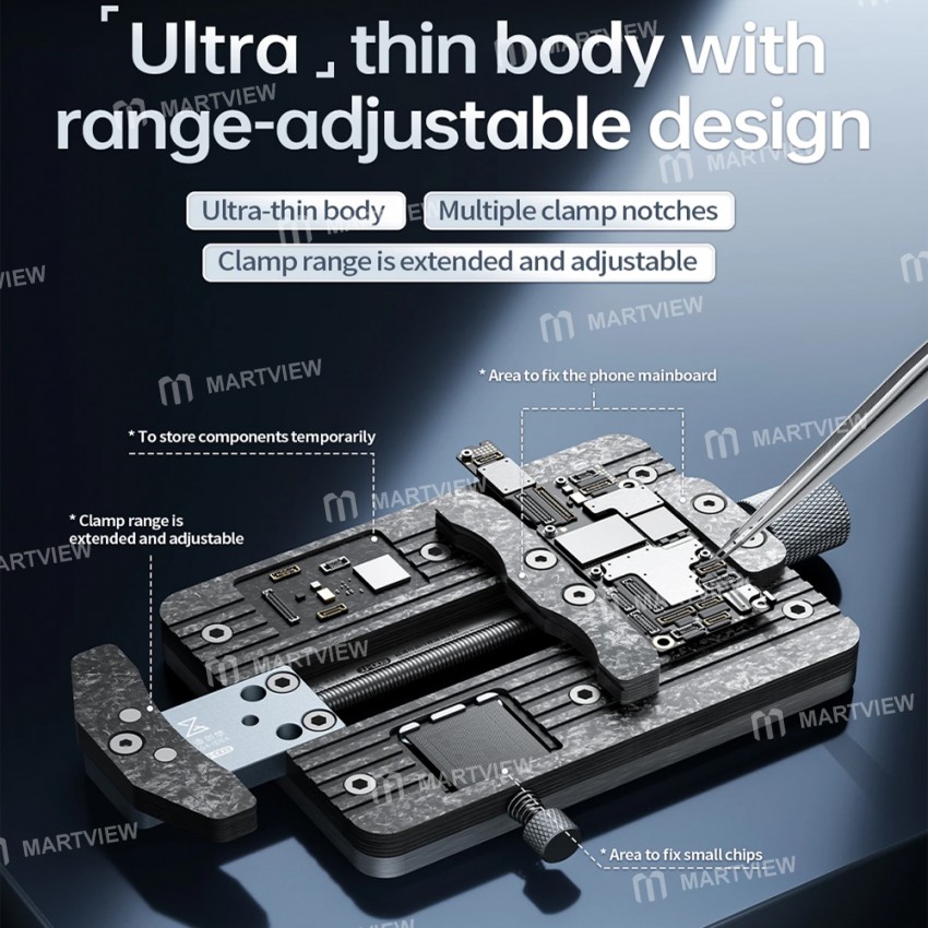 mage idea-jj-003-ultra-thin-fixture-with-adjustable-clamp-range-for-motherboard-ic-cpu-repair-2