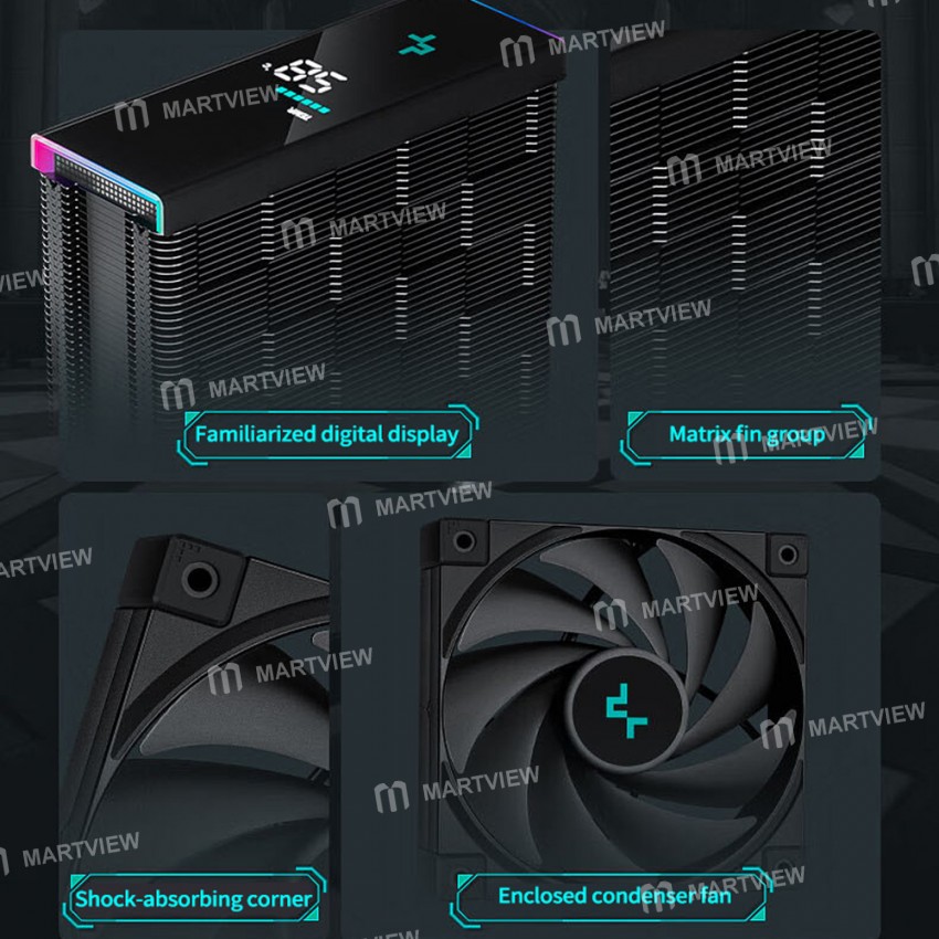 deepcool ak400-4-heatpipes-digital-display-cpu-cooler-14