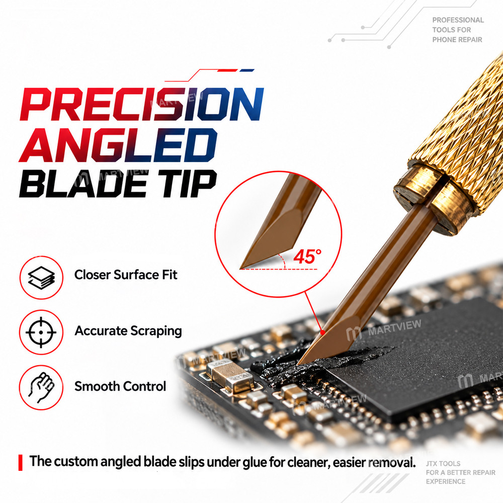 jtx ck-1-ck-2-specific-glue-removal-precision-angled-blade-for-cpu-pcb-black-glue-cleaning-7