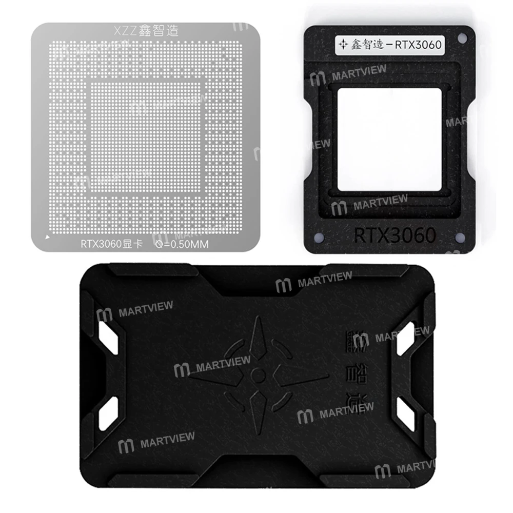 XZZ 0.50mm Graphics Card GPU Chip BGA Reballing Stencil Tin