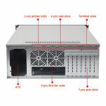 4U 28 Slots Multi Hard Disk Chassis E-ATX Motherboard Host Industrial Computer Server Chassis with 6