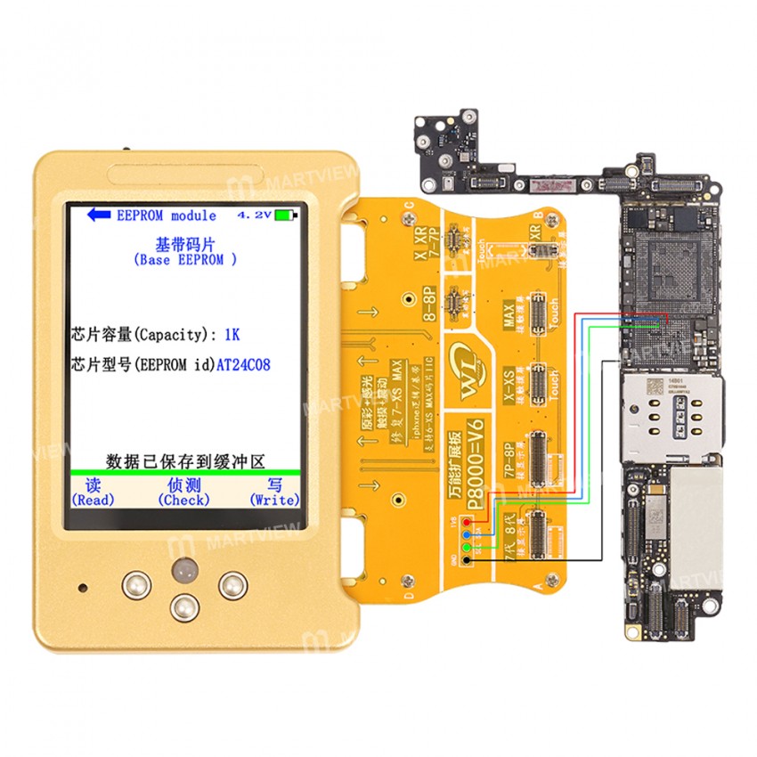 WL V6 V11 Dot Matrix Programmer LCD Screen Original Color Headset Touch Battery Face ID Repair for P