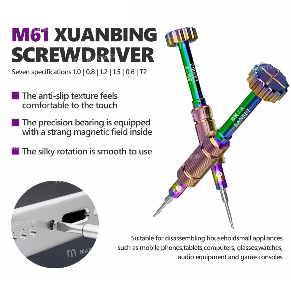 lanrui m61-xuanbing-strong-magnetic-s2-alloy-steel-2d-screwdriver-for-mobile-phone-repair-2