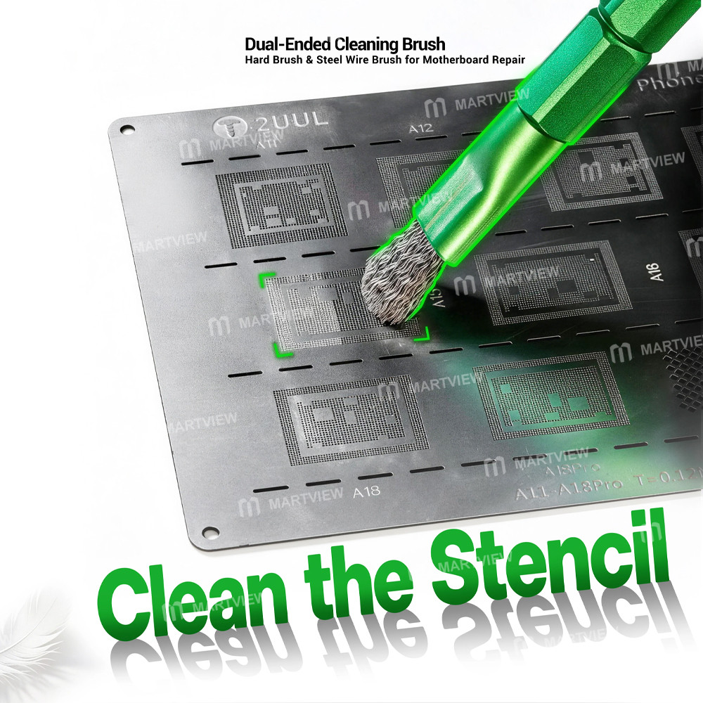 2uul cl15-dual-ended-cleaning-brush-hard-brush-steel-wire-brush-for-motherboard-repair-7