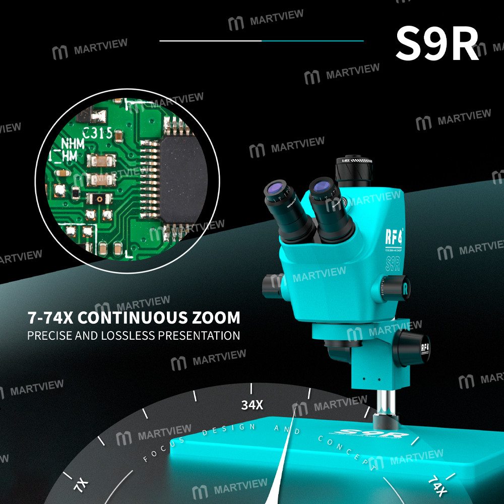 rf4 s9r-7-74x-ultra-wide-field-continuous-zoom-trinocular-stereo-microscope-with-big-base-5