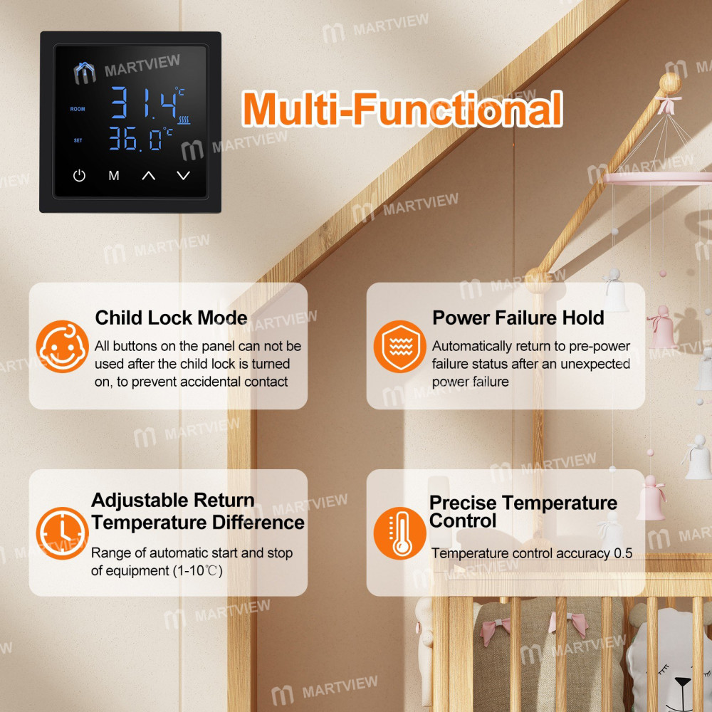smart thermostat-16a-floor-heating-temperature-controller-with-led-touch-screen-85-265v-electric-hea
