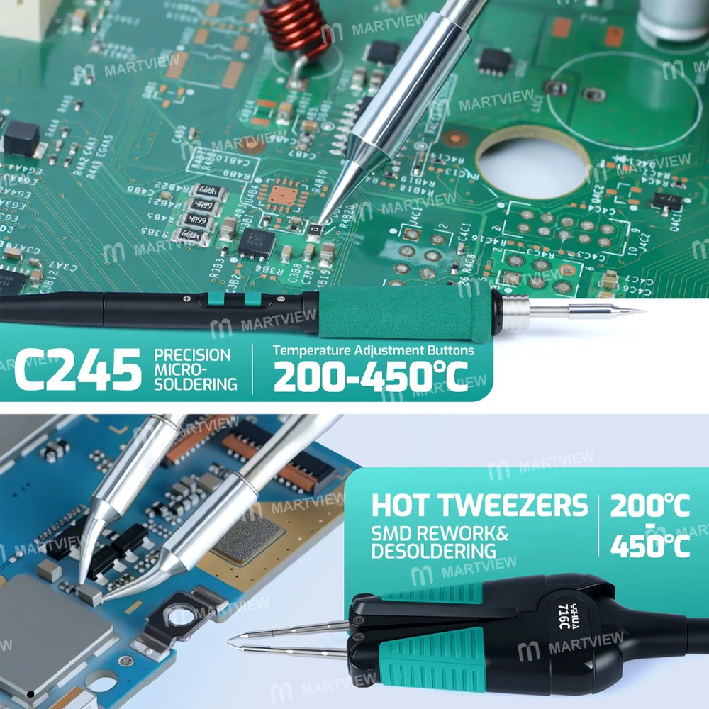 yihua 948d-iv-1410w-5-in-1-hot-air-gun-c245-soldering-iron--tweezers-iron--suction-tin-gun-rework-st
